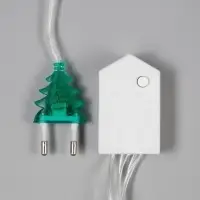 Гирлянда &laquo;Нить&raquo; 20 м, IP20, прозрачная нить, 200 LED, 8 режимов, 220 В, свечение жёлтое