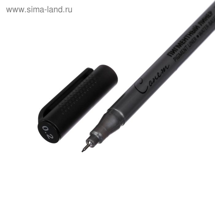 Ручка капиллярная для черчения ЗХК Ручка капиллярная для черчения ЗХК "Сонет" линер 0.2 мм, чёрный, 2341645