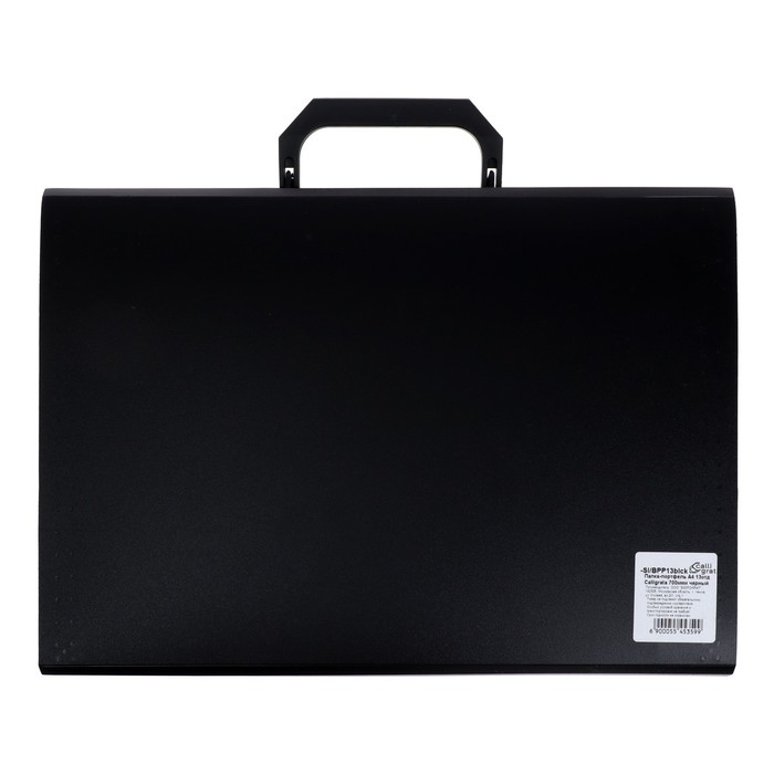Папка-портфель А4 Calligrata, 13 отделений, 700 мкм, до 300 листов, чёрная Папка-портфель А4 Calligrata, 13 отделений, 700 мкм, до 300 листов, чёрная
