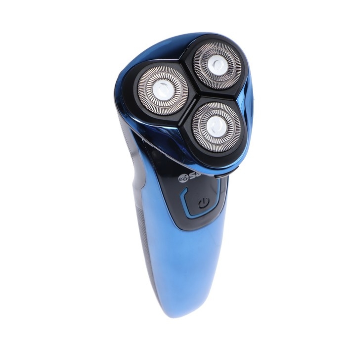 Электробритва Sakura SA-5420BL,3 Вт, роторная, 3 головки, сухое/влажное бритьё, триммер, АКБ Электробритва Sakura SA-5420BL,3 Вт, роторная, 3 головки, сухое/влажное бритьё, триммер, АКБ