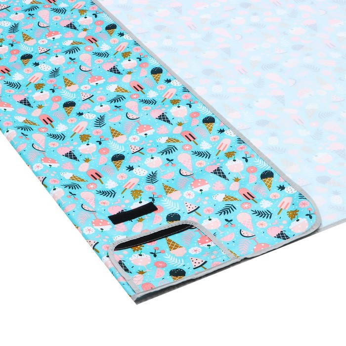 Игровой коврик-сумка для детей «Мороженое», размер 140х140x0,5 см, Крошка Я Игровой коврик-сумка для детей «Мороженое», размер 140х140x0,5 см, Крошка Я