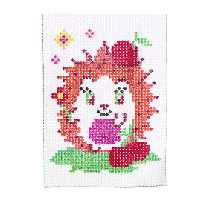 Вышивка крестиком для детей «Ёжик», набор для творчества, 14 х 10 см Вышивка крестиком для детей «Ёжик», набор для творчества, 14 х 10 см