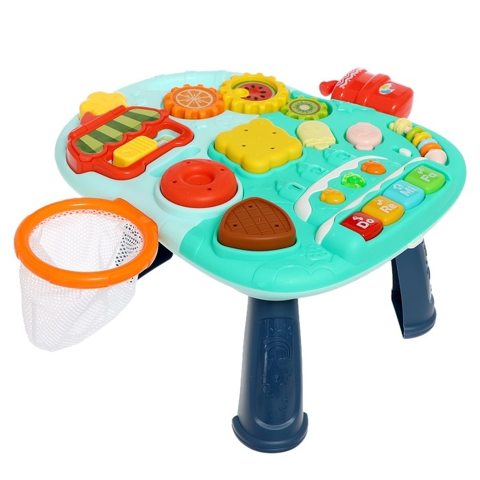 Столик-ходунки 4 в 1, звук, цвет голубой Столик-ходунки 4 в 1, звук, цвет голубой