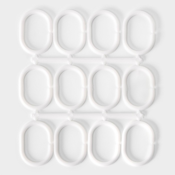 Штора для ванны Доляна SHOWER с люверсами, 180×180 см