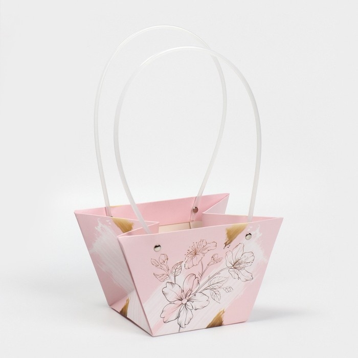 Пакет влагостойкий для цветов «Нежность», 20 х 12 х 20 см Пакет влагостойкий для цветов «Нежность», 20 х 12 х 20 см