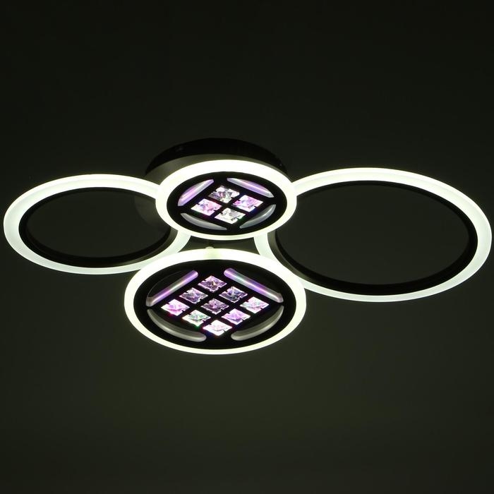 Люстра с ПДУ 1158/4CF LED 116Вт 3000-6000К диммер кофе 63х45х12 см BayerLux