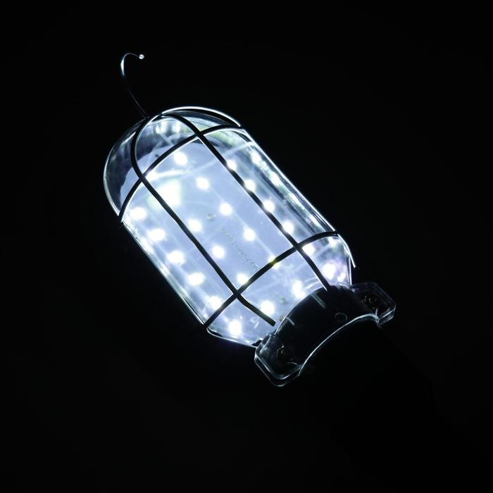 Светильник переносной светодиодный Luazon Lighting с выключателем, 10Вт, 24LED, 5 м, черный Светильник переносной светодиодный Luazon Lighting с выключателем, 10Вт, 24LED, 5 м, черный