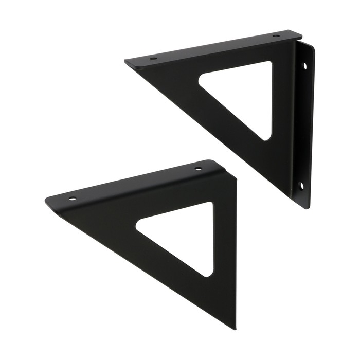 Кронштейн DELТА, мод.1, 145х145, 2 шт, цвет черный Кронштейн DELТА, мод.1, 145х145, 2 шт, цвет черный