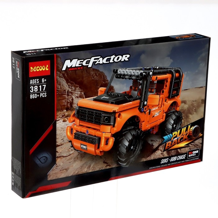 Конструктор Техно &laquo;Внедорожник&raquo;, инерционный механизм, 860 деталей