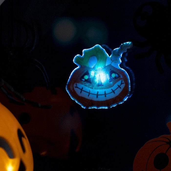 Светодиодная игрушка «Тыква» 7.5 × 8 см, батарейки AG13х3 ( в комплекте), свечение мульти Светодиодная игрушка «Тыква» 7.5 × 8 см, батарейки AG13х3 ( в комплекте), свечение мульти