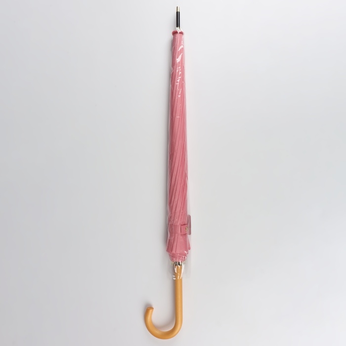 Зонт - трость полуавтоматический «Пастель», 16 спиц, R = 52/60 см, D = 120 см, цвет розовый Зонт - трость полуавтоматический «Пастель», 16 спиц, R = 52/60 см, D = 120 см, цвет розовый