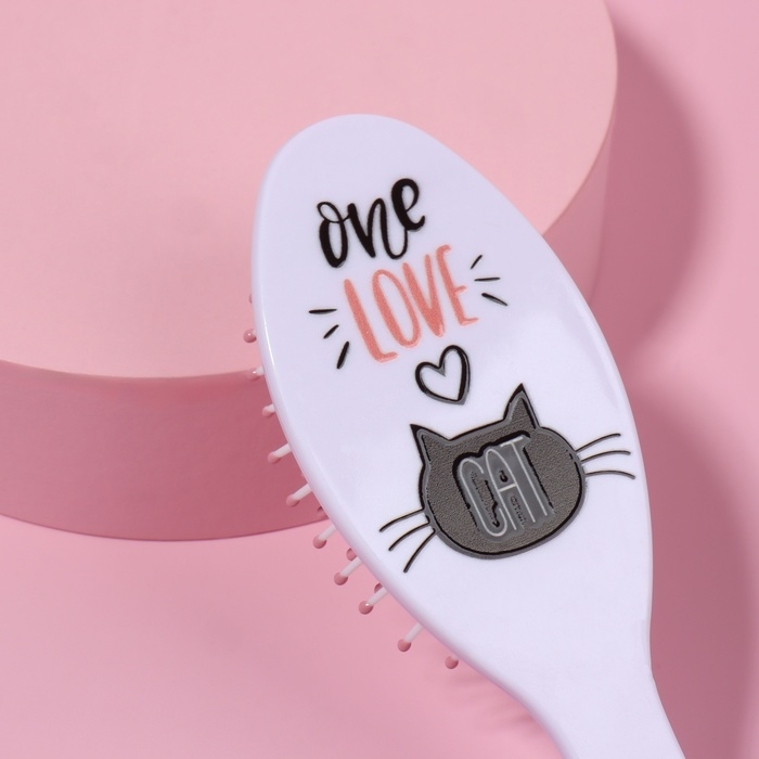 Расчёска массажная, 5,3 &times; 17 см, рисунок МИКС