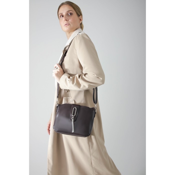 Сумка кросс-боди, отдел на молнии, наружный карман, цвет коричневый Сумка кросс-боди, отдел на молнии, наружный карман, цвет коричневый