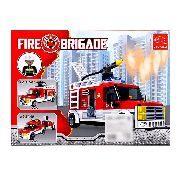 Конструктор Пожарная бригада «Машина», 210 деталей Конструктор Пожарная бригада «Машина», 210 деталей