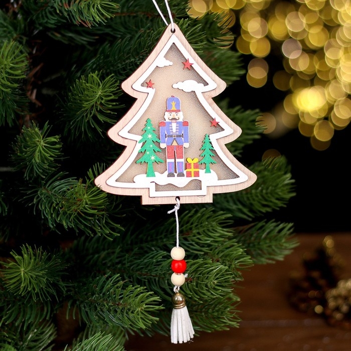 Новогодний декор с подсветкой «Щелкунчик» 11 × 1 × 12 см Новогодний декор с подсветкой «Щелкунчик» 11 × 1 × 12 см