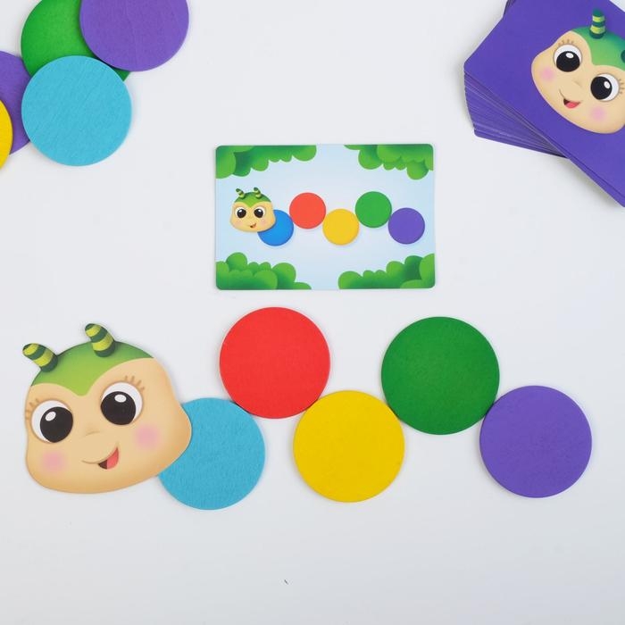 Настольная игра «Чудо-гусенка» с деревянными вложениями Настольная игра «Чудо-гусенка» с деревянными вложениями