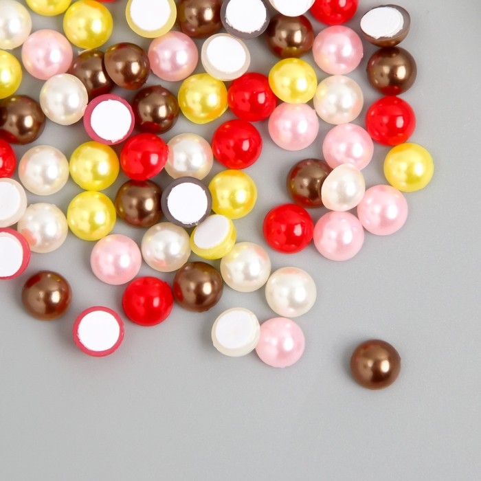 Жемчужинки самоклеящиеся Жемчужинки самоклеящиеся "Ассорти 1" d-0,7 см набор 10 гр