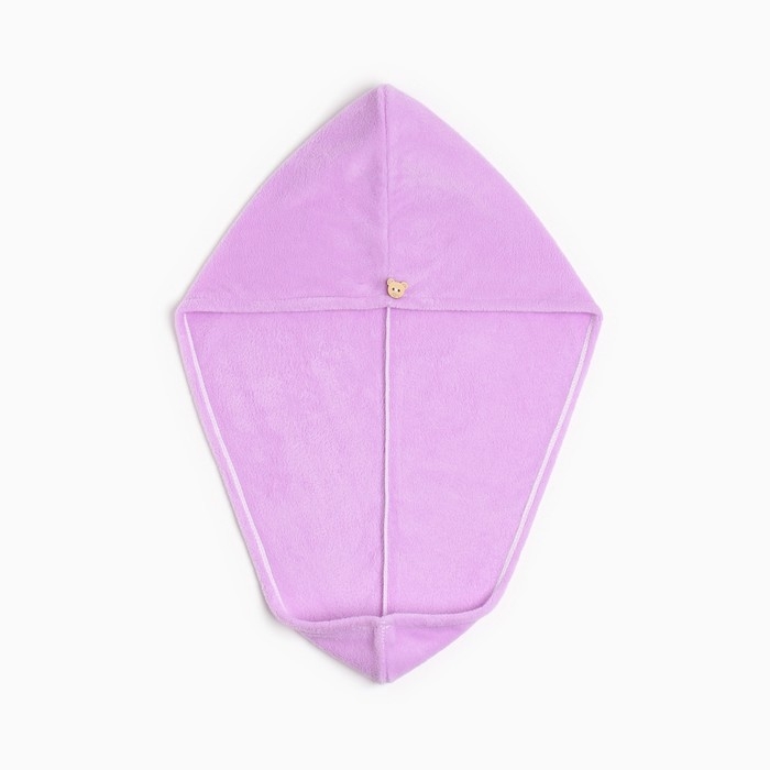 Полотенце-чалма для сушки волос Этель цвет сиреневый, 65*25 см, 100% п/э Полотенце-чалма для сушки волос Этель цвет сиреневый, 65*25 см, 100% п/э