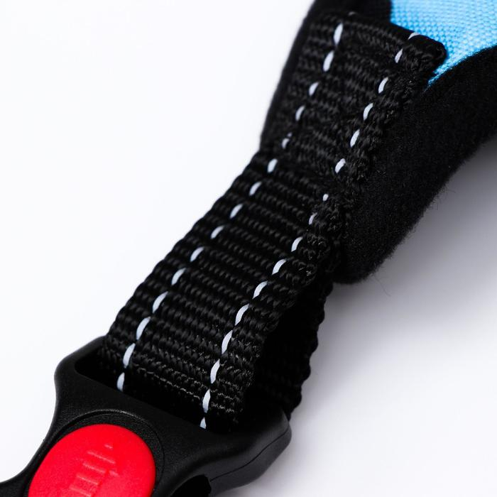 Шлейка К7 мягкая светоотражающая, размер М, ОГ 52-66 см, вес 9,5-17,5 кг, голубая хаки Шлейка К7 мягкая светоотражающая, размер М, ОГ 52-66 см, вес 9,5-17,5 кг, голубая хаки