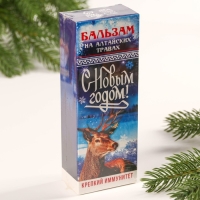 Бальзам «С новым годом» крепкий иммунитет: шиповник, черноплодная рябина, хвоя кедра, хвоя пихты, имбирь, 250 мл.