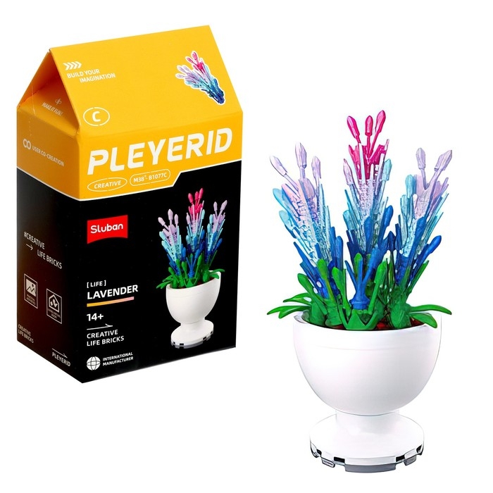 Конструктор «Цветы в горшочке», 6 видов, МИКС Конструктор «Цветы в горшочке», 6 видов, МИКС