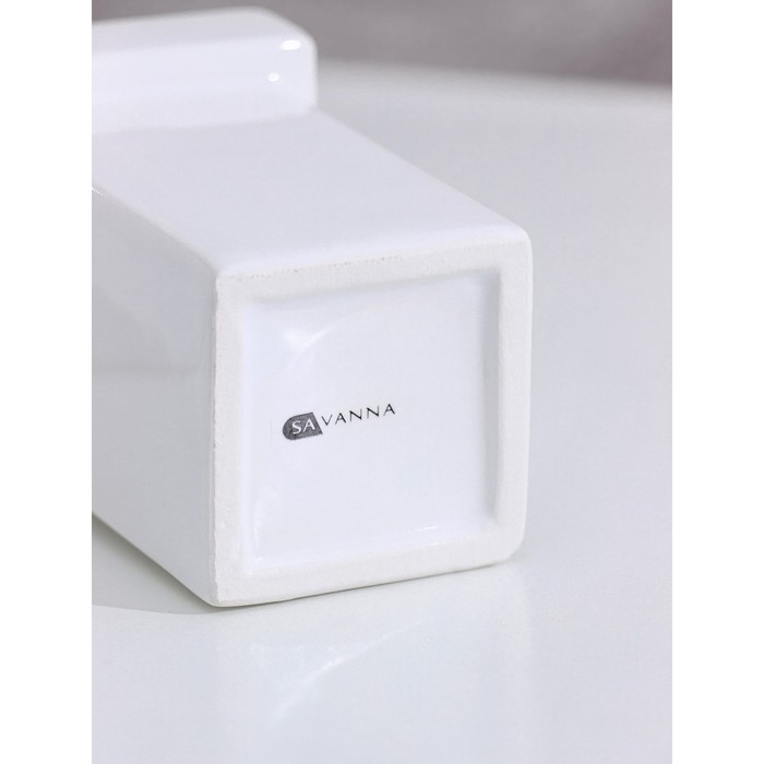 Дозатор для жидкого мыла SAVANNA «Природа», 350 мл, цвет белый Дозатор для жидкого мыла SAVANNA «Природа», 350 мл, цвет белый