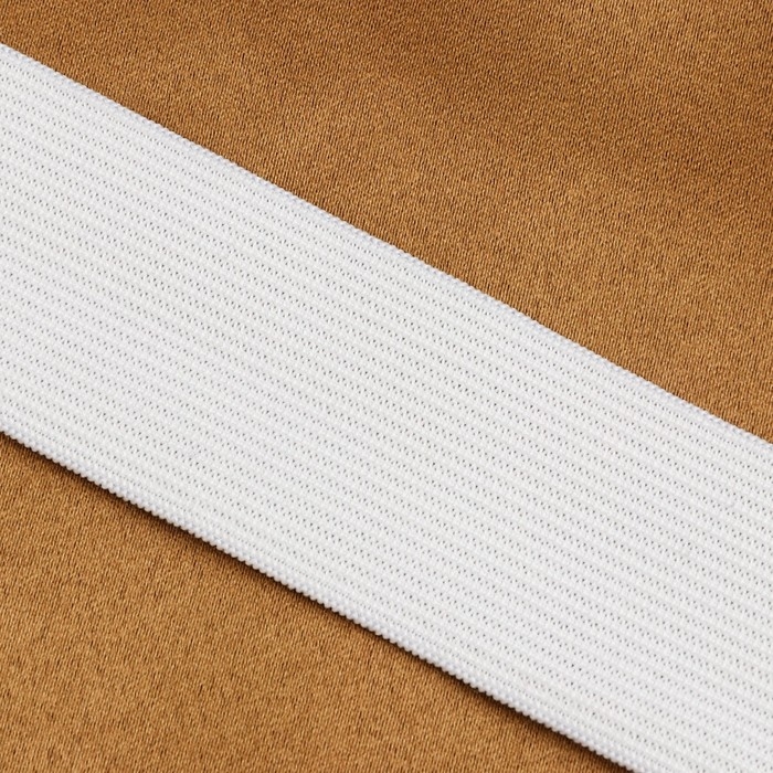 Резинка бельевая, 35 мм, 25 м, цвет белый Резинка бельевая, 35 мм, 25 м, цвет белый