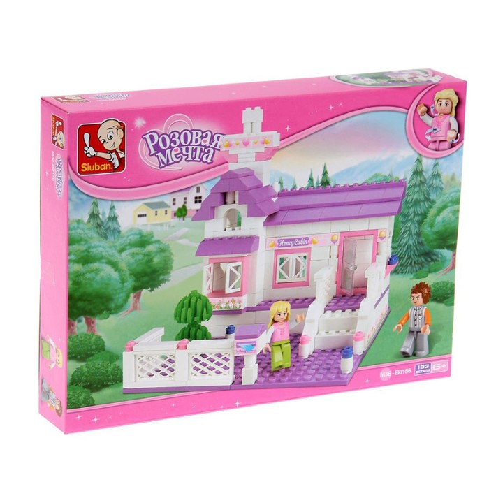 Конструктор &laquo;Розовая мечта: домик&raquo;, 193 детали