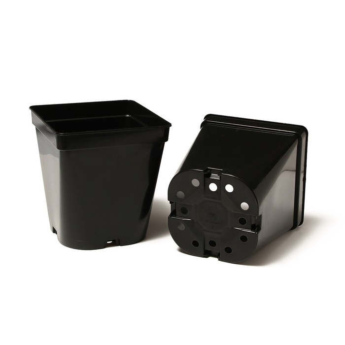 Горшок для рассады, 5 л, d = 18,5 см, h = 20 см, чёрный, Greengo Горшок для рассады, 5 л, d = 18,5 см, h = 20 см, чёрный, Greengo