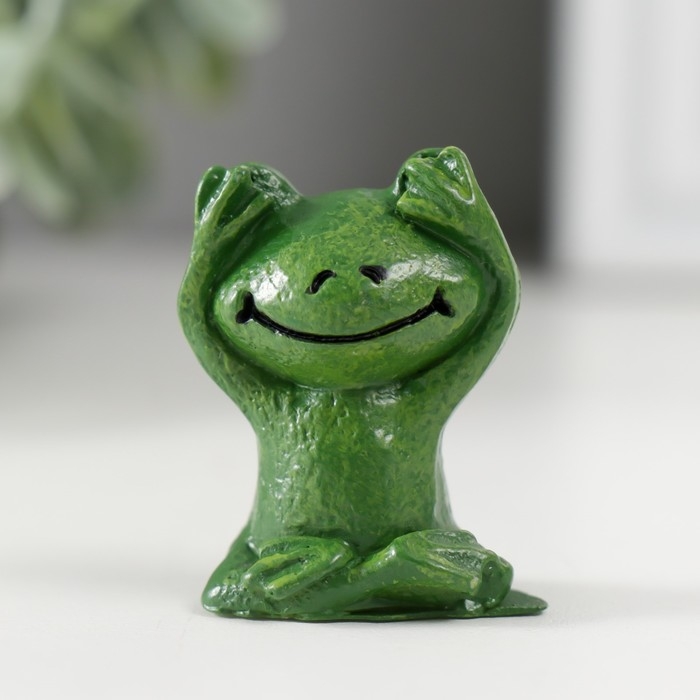 Сувенир полистоун Сувенир полистоун "Сидящий лягушонок" набор 3 шт 2,3х3,2х4 см