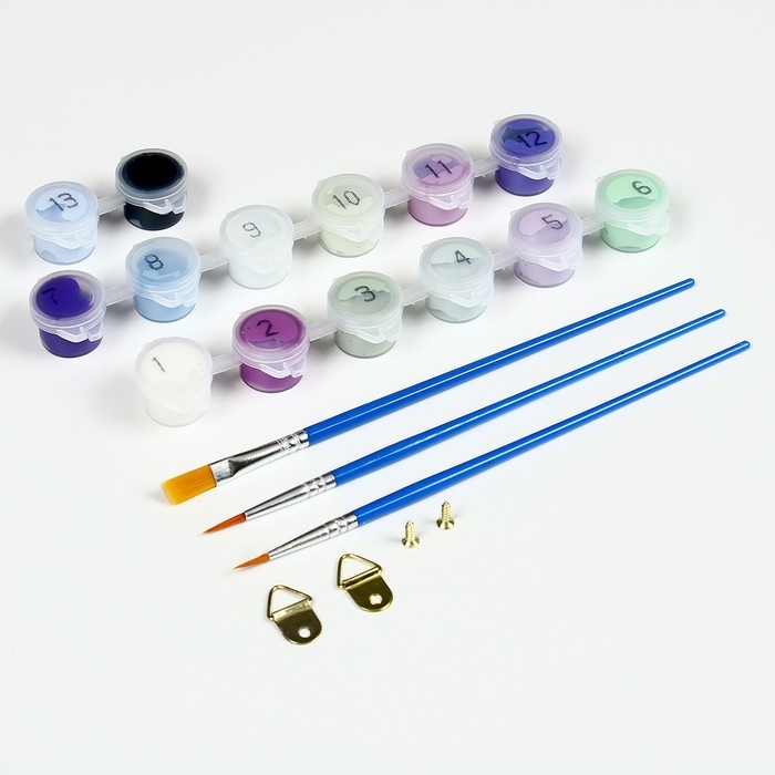 Картина по номерам на новый год на холсте с подрамником «Белый мишка», 20 х 30 см Картина по номерам на новый год на холсте с подрамником «Белый мишка», 20 х 30 см