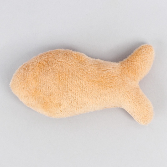 Игрушка для кошки «Рыбка» с кошачьей мятой, бежевая Игрушка для кошки «Рыбка» с кошачьей мятой, бежевая