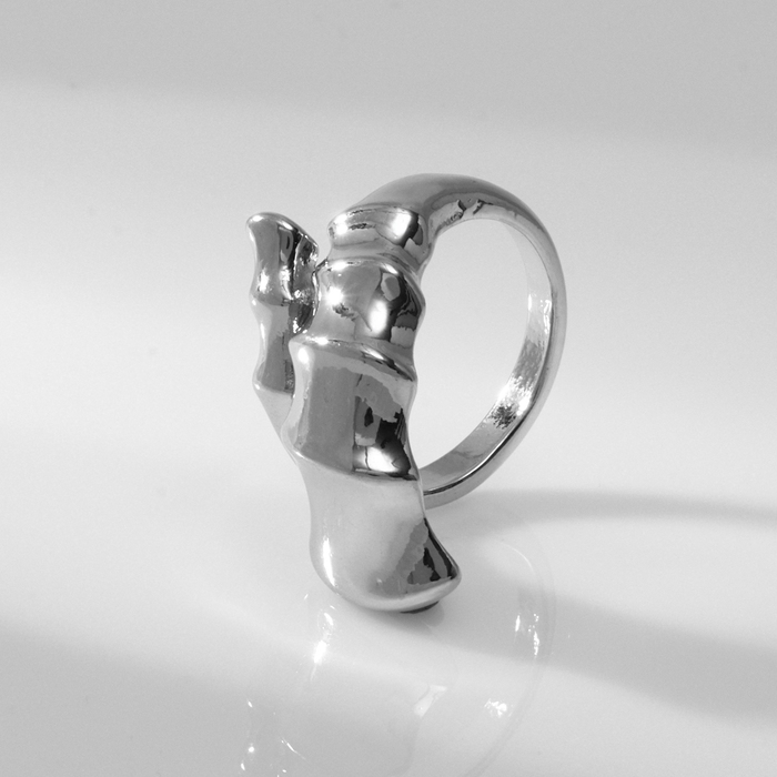 Кольцо металл «Ракушка» раковина, цвет серебро, размер 16