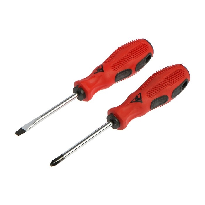 Набор отверток ЛОМ, магнит, двухкомпонентные рукоятки, PH2/SL6 х 75 мм, 2 шт. Набор отверток ЛОМ, магнит, двухкомпонентные рукоятки, PH2/SL6 х 75 мм, 2 шт.