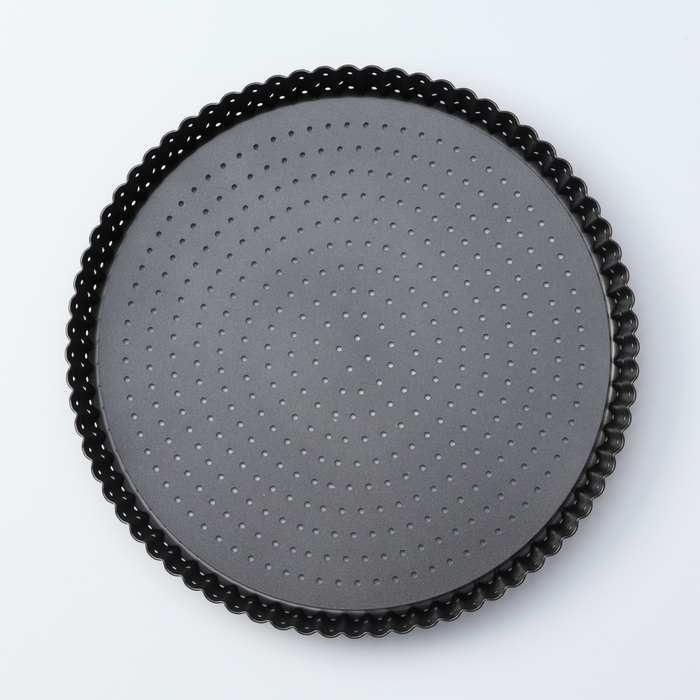 Форма для выпечки Доляна Galaxy перфорированная, 28×3 см, съёмное дно, антипригарное покрытие