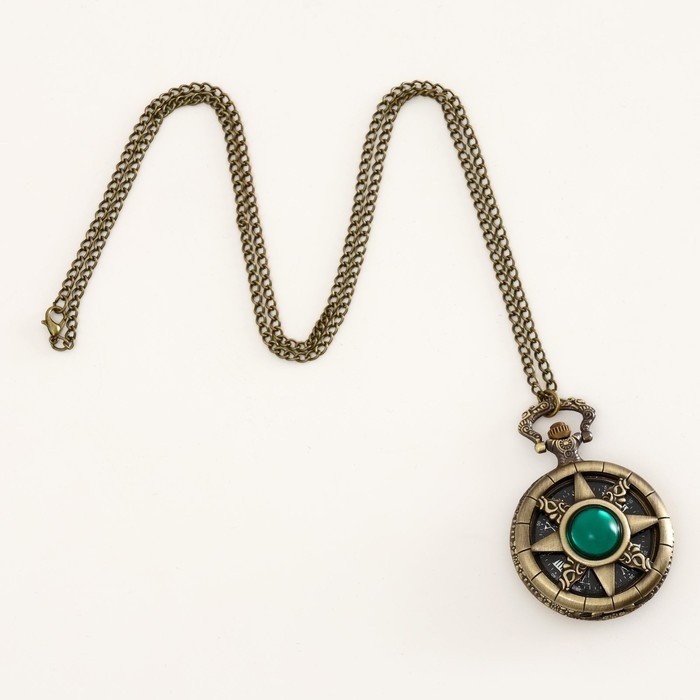 Часы карманные Часы карманные "Компас", кварцевые, d циферблата-4.7 см, цепочка l-80 см