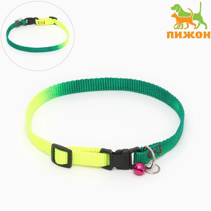 Ошейник Ошейник "Радуга", 33 х 1 см, полиэстер, микс цветов