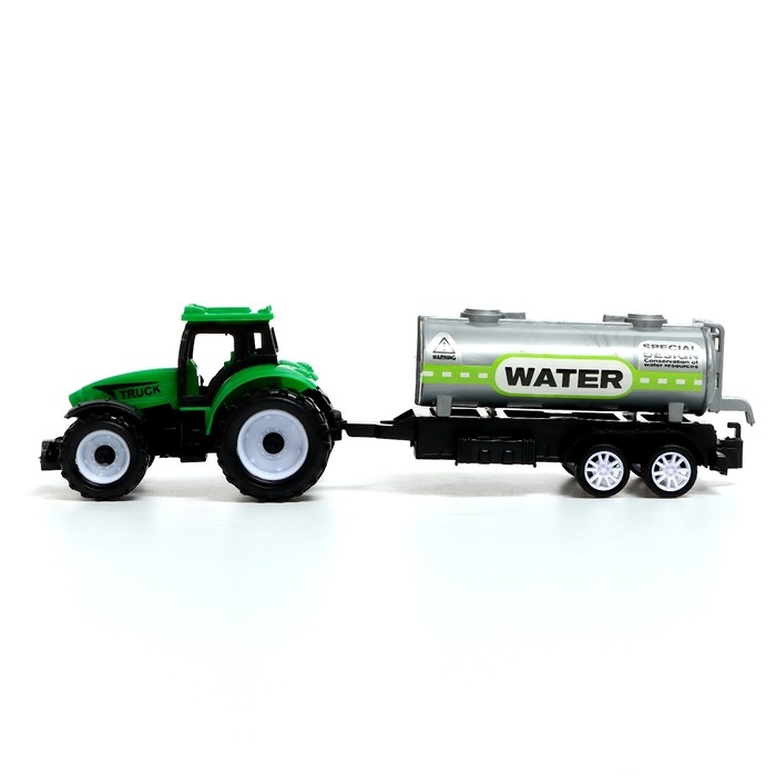 Набор игровой «Ферма», инерция, трактор, 3 прицепа Набор игровой «Ферма», инерция, трактор, 3 прицепа