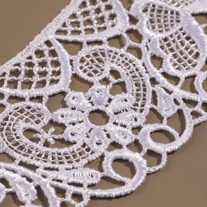 Воротник пришивной, гипюровый, 22 × 5,5 см, цвет белый Воротник пришивной, гипюровый, 22 × 5,5 см, цвет белый