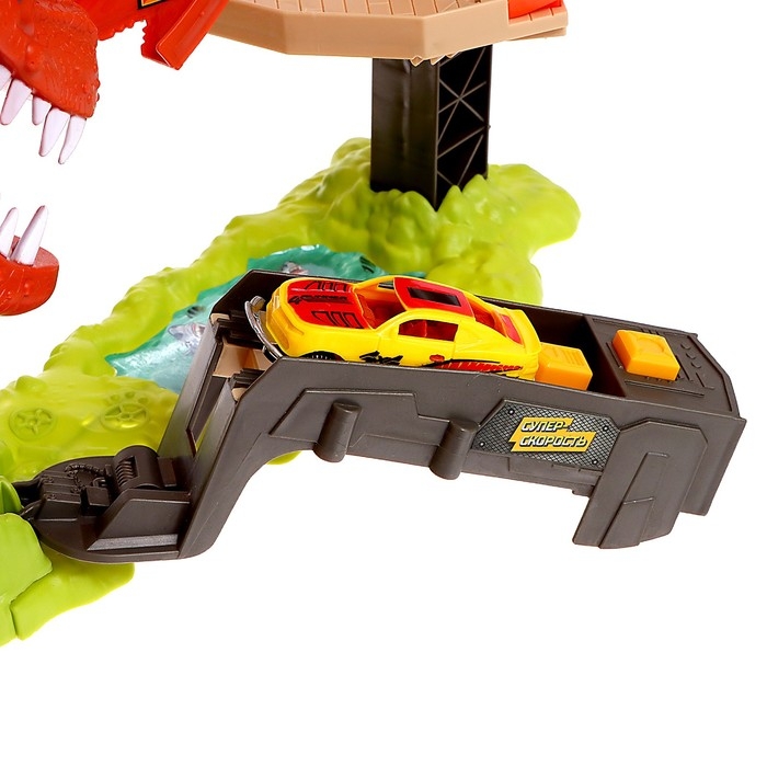 Автотрек «Дино-трек», с запуском, звуковые эффекты Автотрек «Дино-трек», с запуском, звуковые эффекты