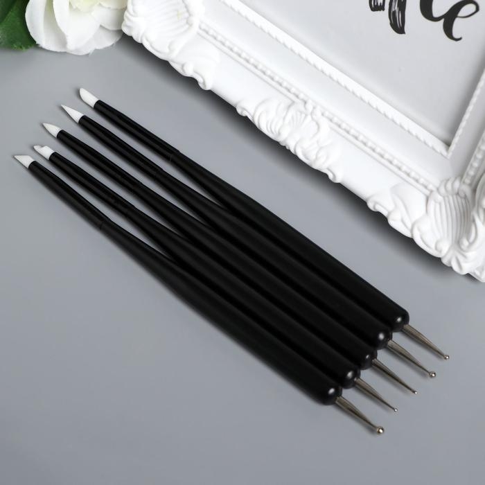 Набор инструментов для придания формы Набор инструментов для придания формы "Матовый чёрный" 5 шт 14,6 см дерево, металл, резина