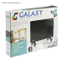 Обогреватель Galaxy GL 8227, конвекторный, 1700 Вт, 15 м², 2 режима, черный