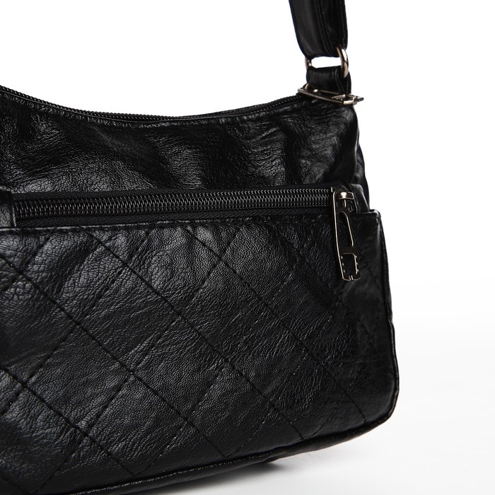 Сумка кросс-боди на молнии, цвет чёрный Сумка кросс-боди на молнии, цвет чёрный