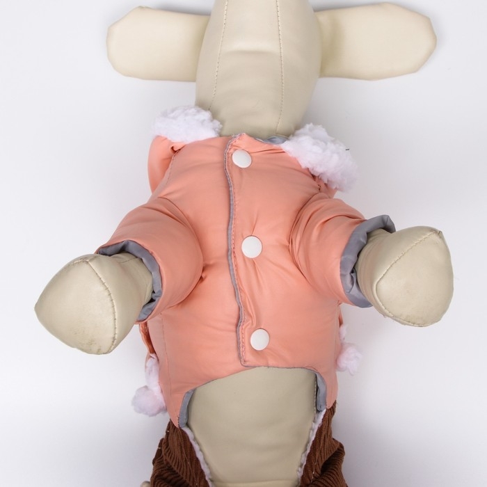 Комбинезон Комбинезон "Малыш", размер 12 (ДС 28 см, ОГ 38 см, ОШ 27 см), бежево-коричневый