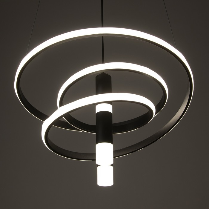 Люстра BayerLux Люстра BayerLux "Артес" LED 100Вт 3000-6000К черный 45х48х23 см