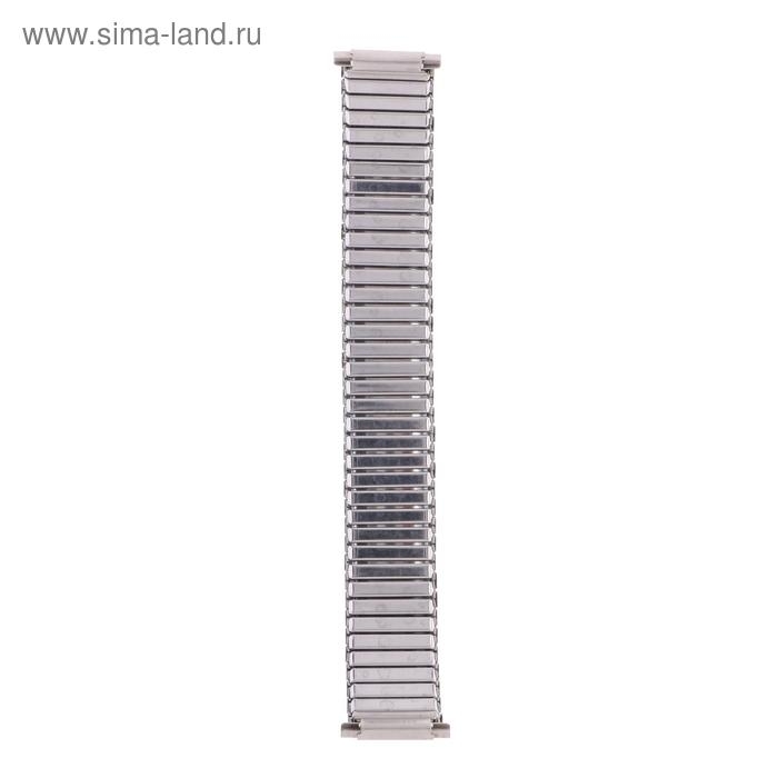 Ремешок для часов, 22 мм, металл, l=20 см, серебристый