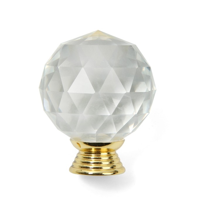 Ручка кнопка Cappio Ручка кнопка Cappio "Алмаз", стеклянная, d=40 мм