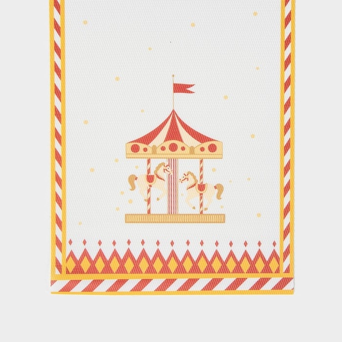 Дорожка новогодняя на стол Доляна «Парк аттракционов», сервировочная, 180×30 см Дорожка новогодняя на стол Доляна «Парк аттракционов», сервировочная, 180×30 см