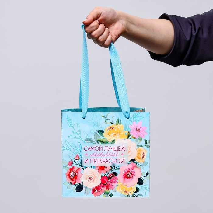 Пакет под торт Пакет под торт "Цветы" 20х20х20см