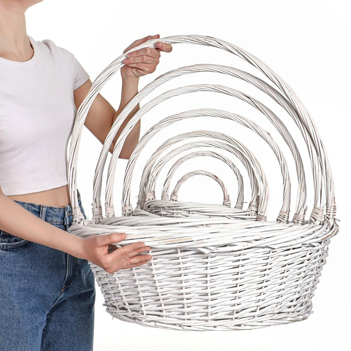 Набор корзин 8 шт 63×22/58 54×20/52 46×18/45 39×16/38 32×14/31 26×12/25 20×10/20 14×8/14 см Набор корзин 8 шт 63×22/58 54×20/52 46×18/45 39×16/38 32×14/31 26×12/25 20×10/20 14×8/14 см